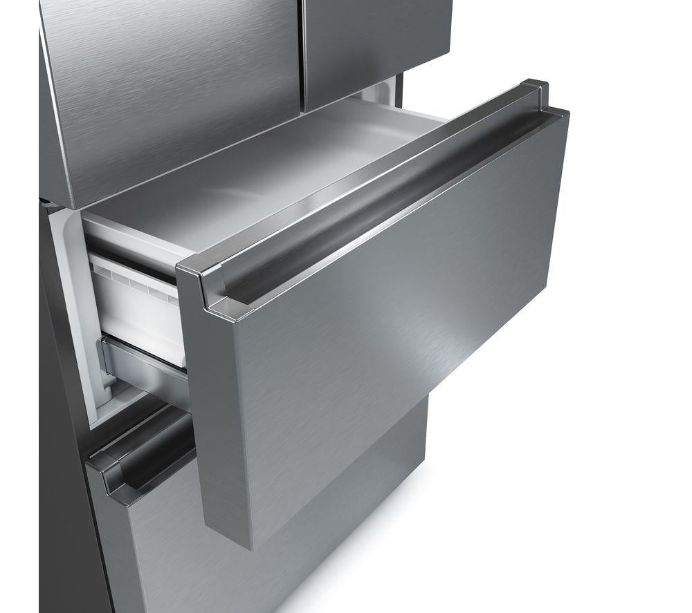 HISENSE PureFlat Slim RF632N4WIE Fridge Freezer - Stainless Steel