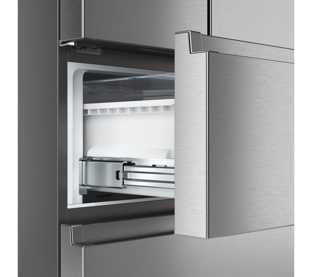 HISENSE PureFlat Slim RF632N4WIE Fridge Freezer - Stainless Steel