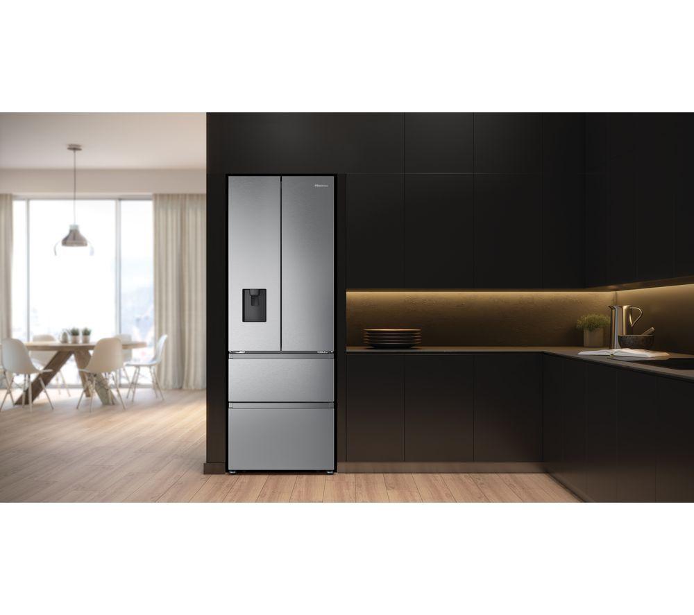 HISENSE PureFlat Slim RF632N4WIE Fridge Freezer - Stainless Steel