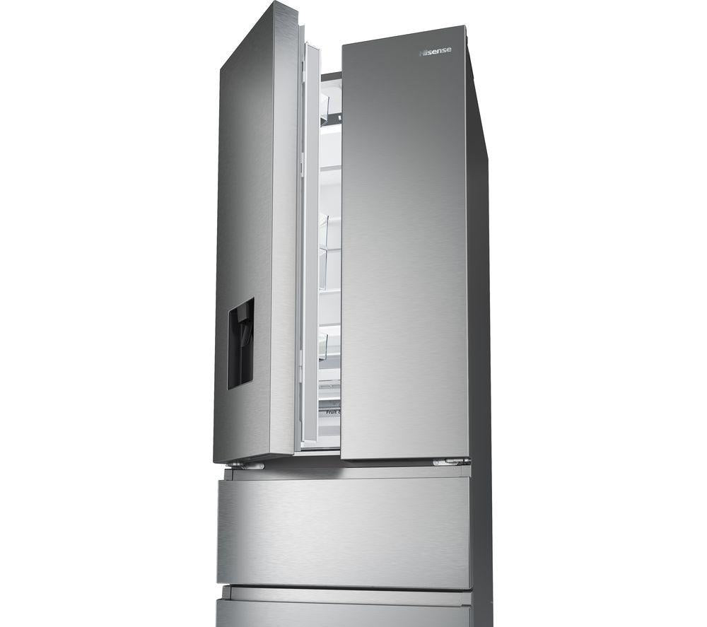 HISENSE PureFlat Slim RF632N4WIE Fridge Freezer - Stainless Steel