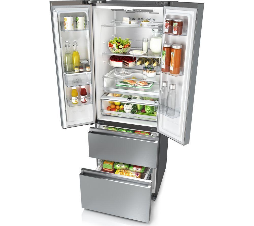 HISENSE PureFlat Slim RF632N4WIE Fridge Freezer - Stainless Steel