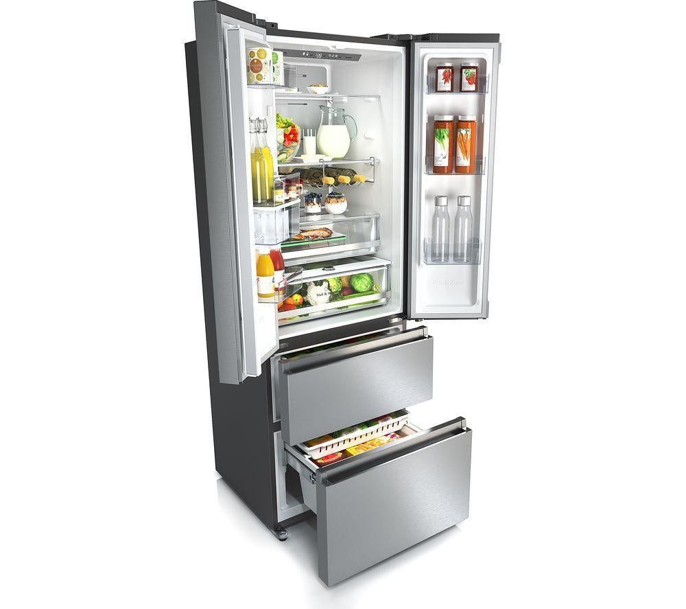 HISENSE PureFlat Slim RF632N4WIE Fridge Freezer - Stainless Steel