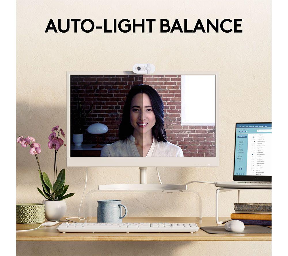 LOGITECH Brio 100 Full HD Webcam - White