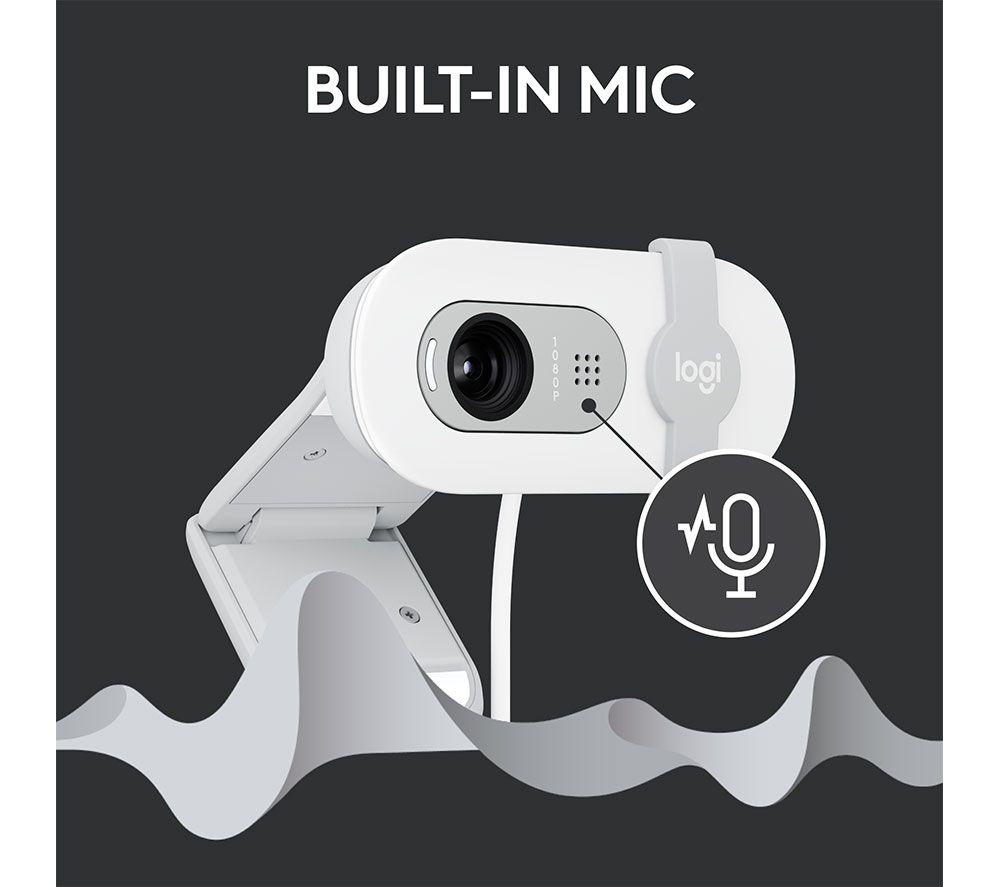 LOGITECH Brio 100 cámara web Full HD - Blanca