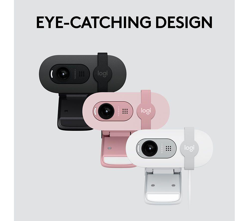 LOGITECH Brio 100 cámara web Full HD - Blanca