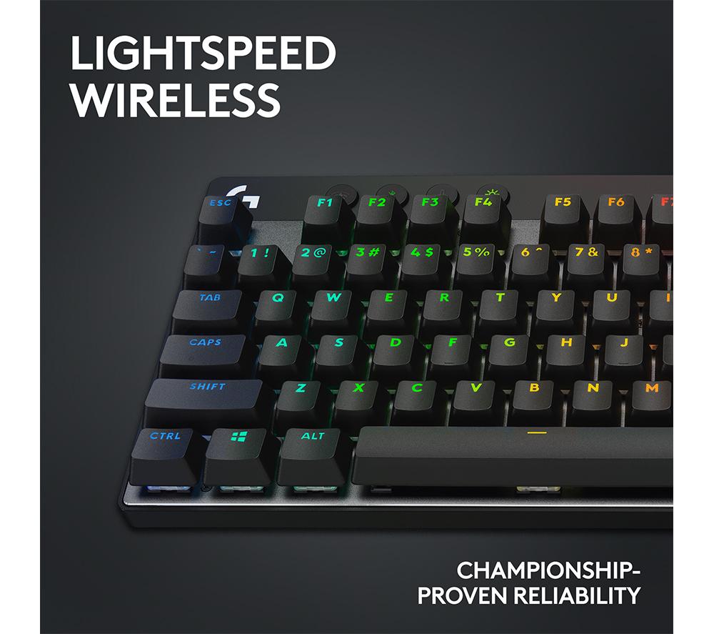 LOGITECH G Pro X TKL LIGHTSPEED Wireless Gaming Keyboard - Black