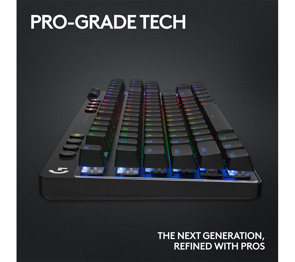LOGITECH G Pro X TKL LIGHTSPEED Wireless Gaming Keyboard - Black