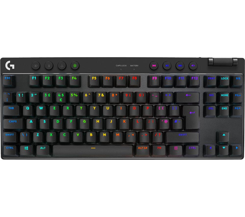 LOGITECH G Pro X TKL LIGHTSPEED Wireless Gaming Keyboard - Black