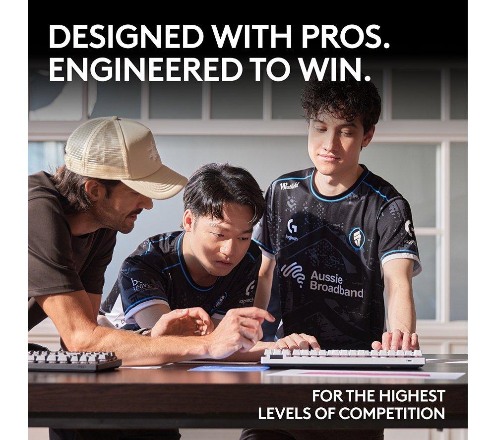LOGITECH G Pro X TKL LIGHTSPEED Wireless Gaming Keyboard - White