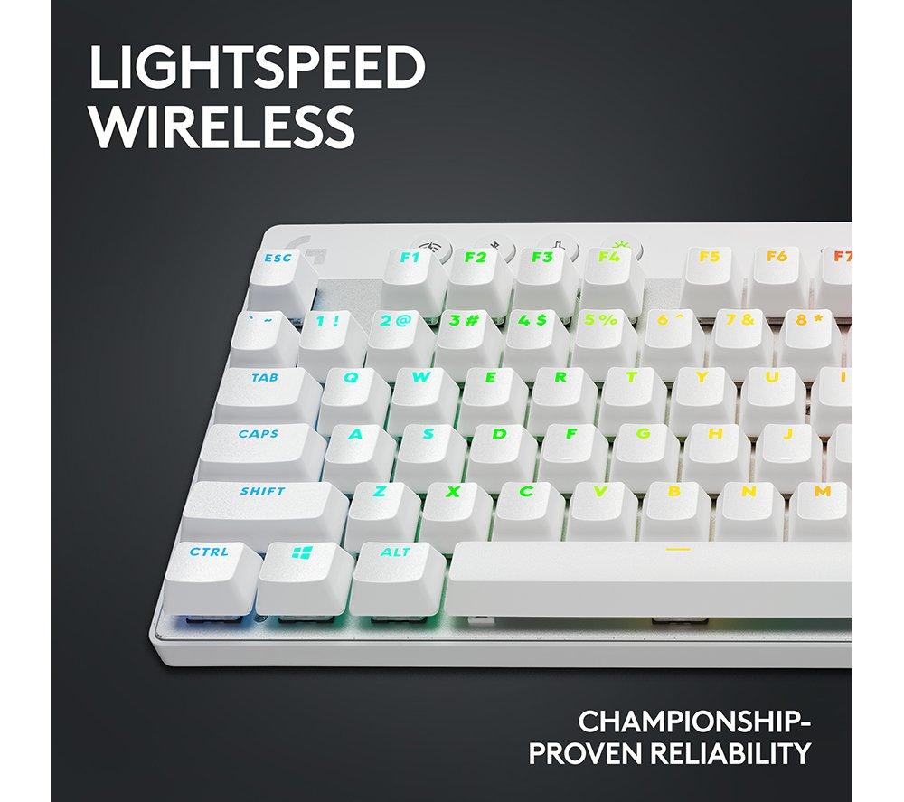 LOGITECH G Pro X TKL LIGHTSPEED Wireless Gaming Keyboard - White