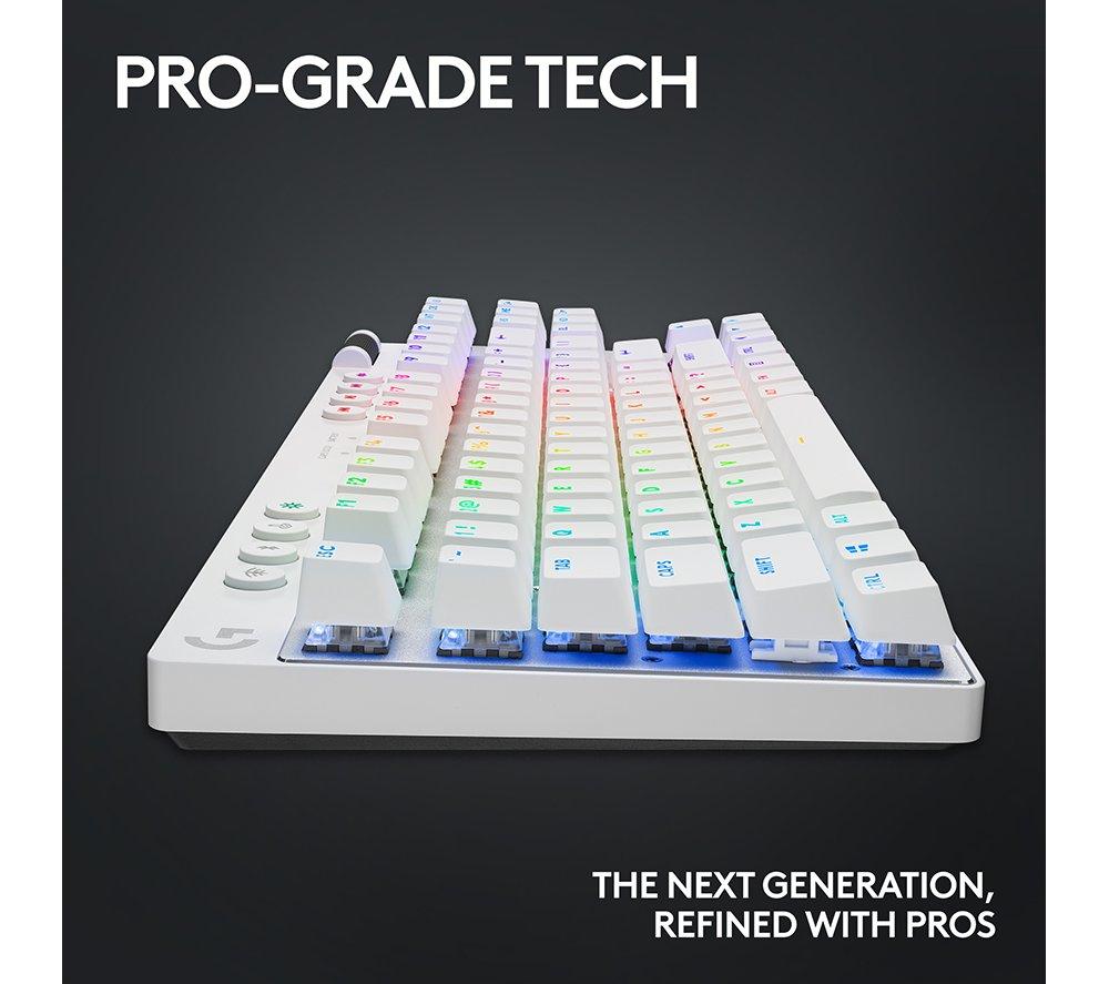 LOGITECH G Pro X TKL LIGHTSPEED Wireless Gaming Keyboard - White