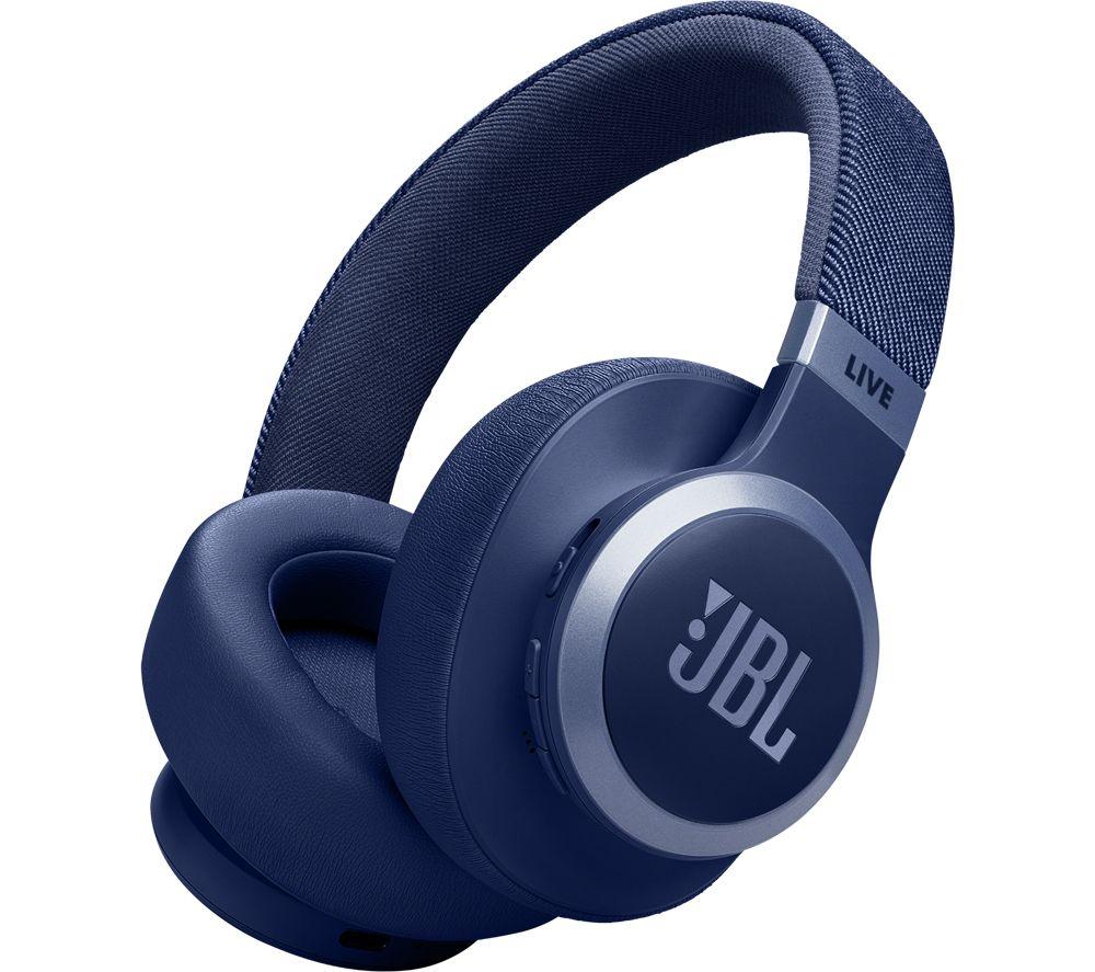 JBL Live 770NC Wireless Bluetooth Noise-Cancelling Headphones - Blue