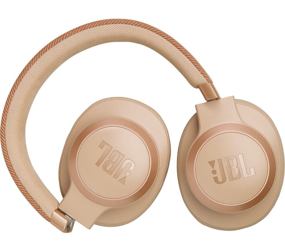 JBL Live 770NC Wireless Bluetooth Noise-Cancelling Headphones - Sand
