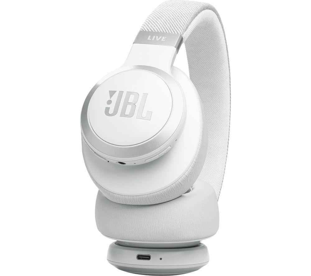 JBL Live 770NC Kabellose Bluetooth-Kopfhörer mit Geräuschunterdrückung – Weiß