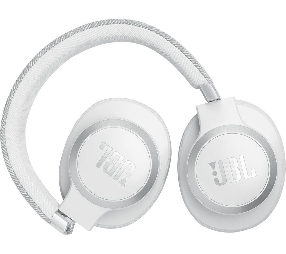 JBL Live 770NC Wireless Bluetooth Noise-Cancelling Headphones - White