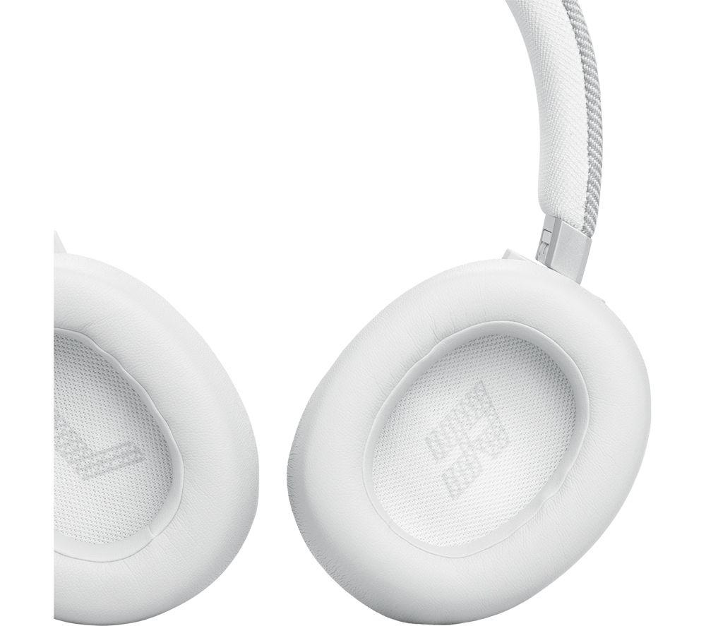 JBL Live 770NC Wireless Bluetooth Noise-Cancelling Headphones - White