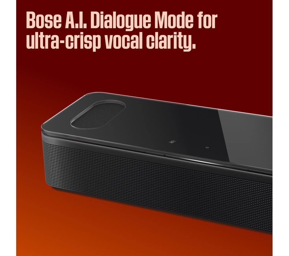 Barra de sonido BOSE Smart Ultra 5.1.2 con Dolby Atmos y Amazon Alexa - Negro
