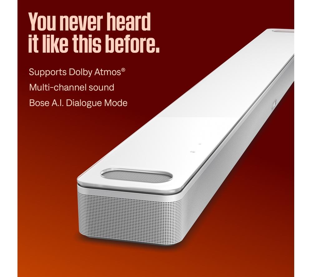 Barra de sonido Bose Smart Ultra 5.1.2 con Dolby Atmos y Amazon Alexa - Blanca