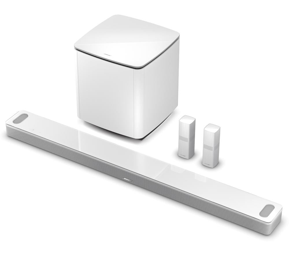 Barra de sonido Bose Smart Ultra 5.1.2 con Dolby Atmos y Amazon Alexa - Blanca