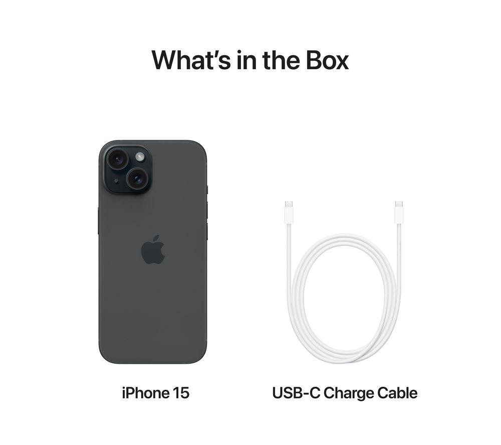 APPLE iPhone 15 - 128 GB, Black