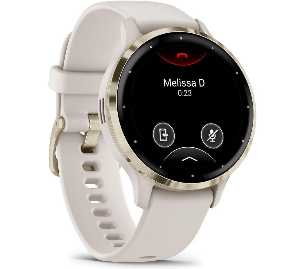 GARMIN Venu 3S - Dorado suave y Marfil
