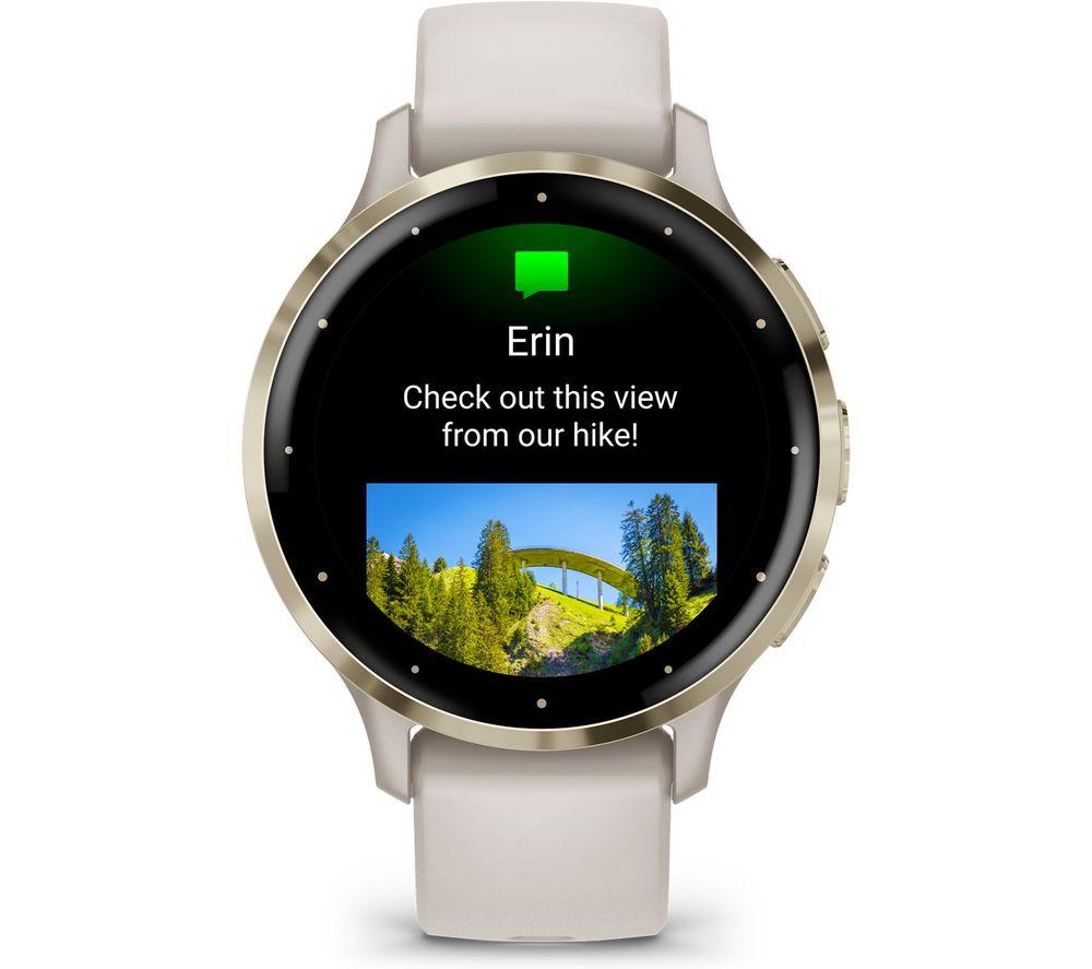 GARMIN Venu 3S - Dorado suave y Marfil