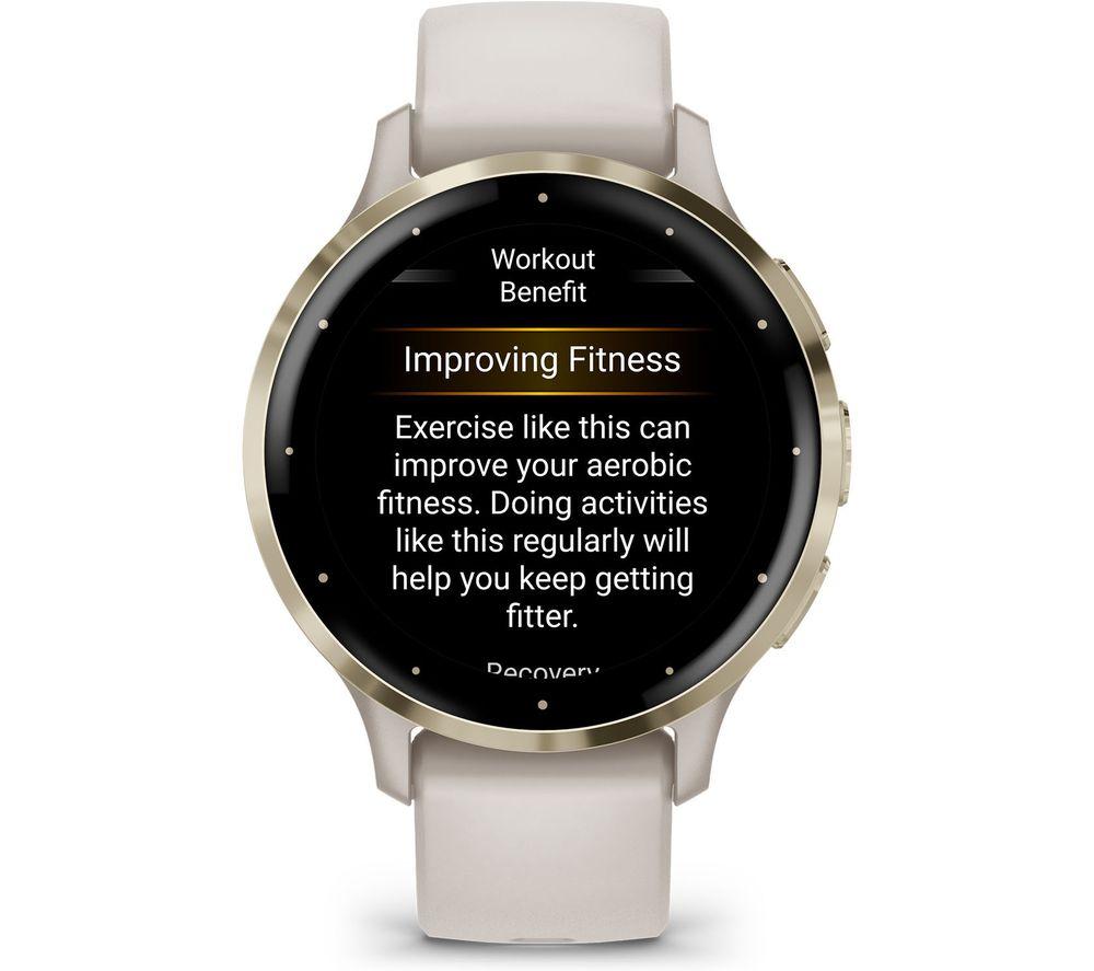 GARMIN Venu 3S - Dorado suave y Marfil