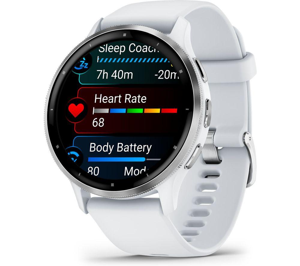 GARMIN Venu 3 - Silver & Whitestone