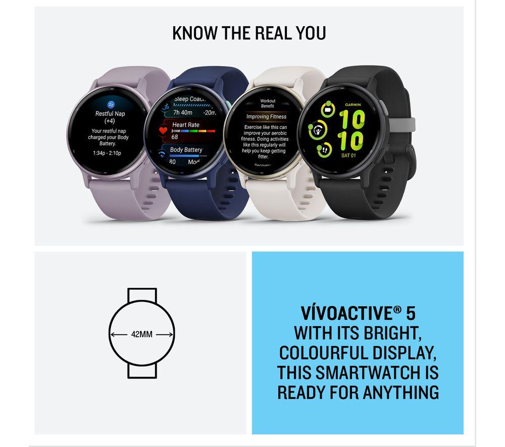 GARMIN vivoactive 5 Smartwatch - Metallic Navy