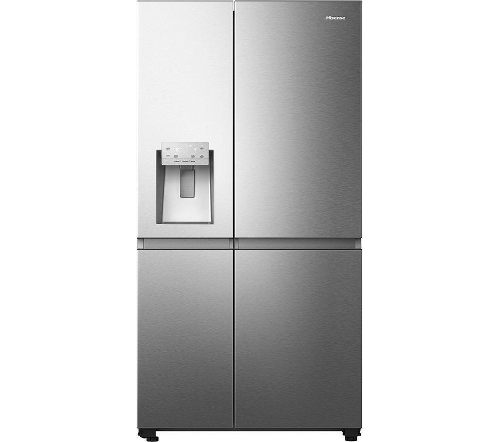 HISENSE PureFlat Infinite RS818N4IIE American-Style Smart Fridge Freezer - Stainless Steel