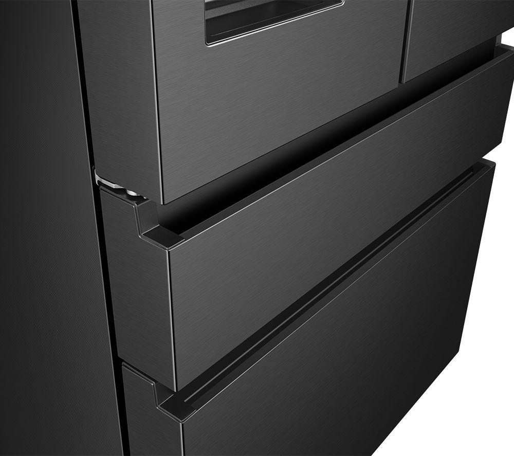 HISENSE PureFlat RF728N4SBFE Frigorífico Congelador Inteligente - Acero Inoxidable Negro