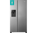 HISENSE PureFlat RS694N4TIE American-Style Fridge Freezer - Stainless Steel