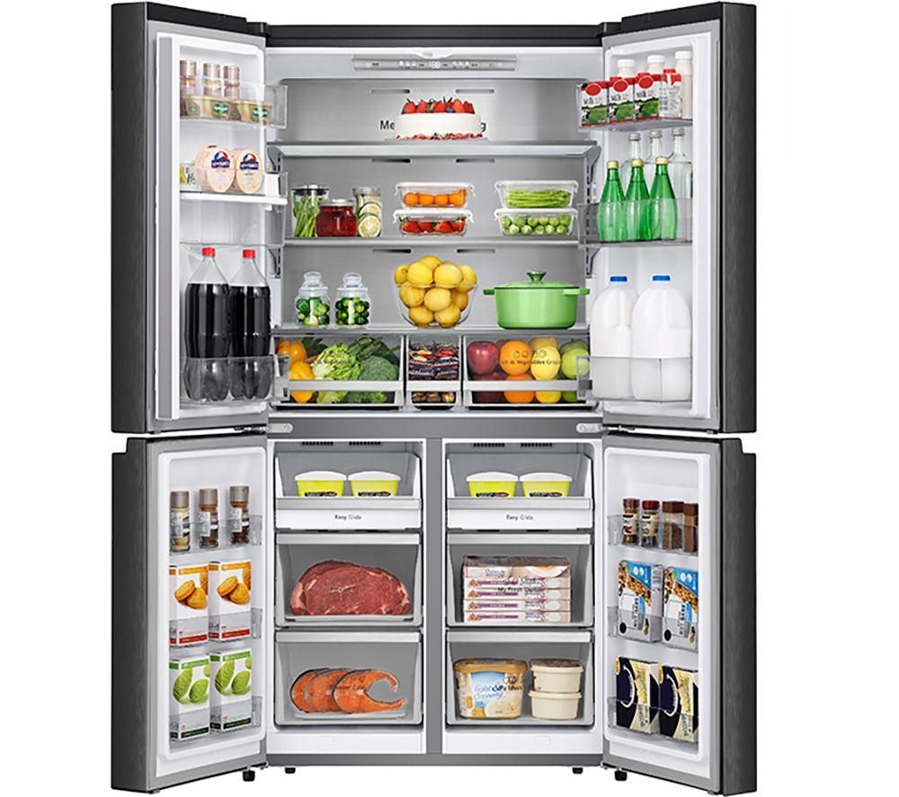 Frigorífico combi inteligente HISENSE PureFlat RQ758N4SWFE - Acero inoxidable negro