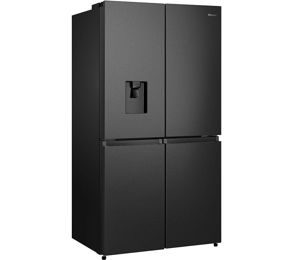 Frigorífico combi inteligente HISENSE PureFlat RQ758N4SWFE - Acero inoxidable negro