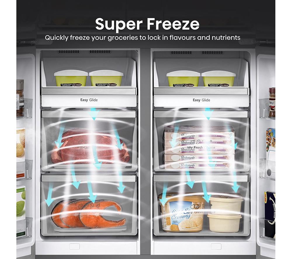 Frigorífico Americano Hisense RQ758N4SWSE PureFlat - Acero Inoxidable