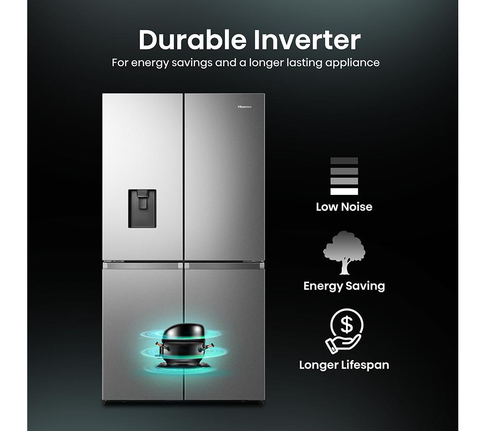 Frigorífico Americano Hisense RQ758N4SWSE PureFlat - Acero Inoxidable
