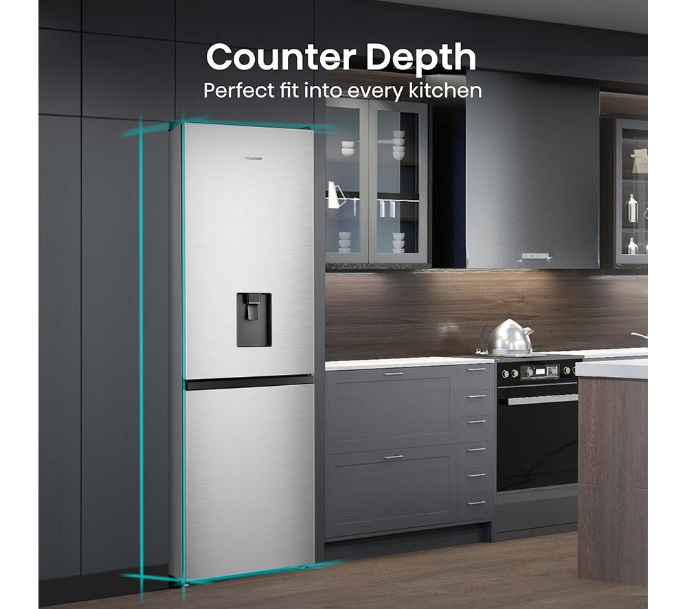 HISENSE RB390N4WCE Frigorífico Combi 60/40 - Acero Inoxidable