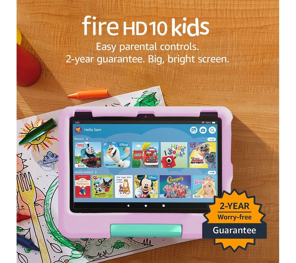 AMAZON Fire HD10 Kids 10.1” (edades 3-7) Tablet (2023) – 32 GB, Rosa