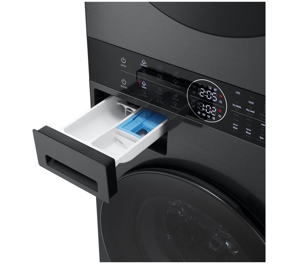LG WashTower WT1210BBTN1 WiFi-enabled 12 kg Washer Dryer - Black