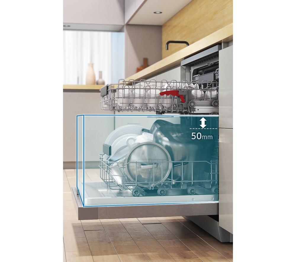 SAMSUNG Series 7 DW60CG550FSREU Full Size Dishwasher - Stainless Steel
