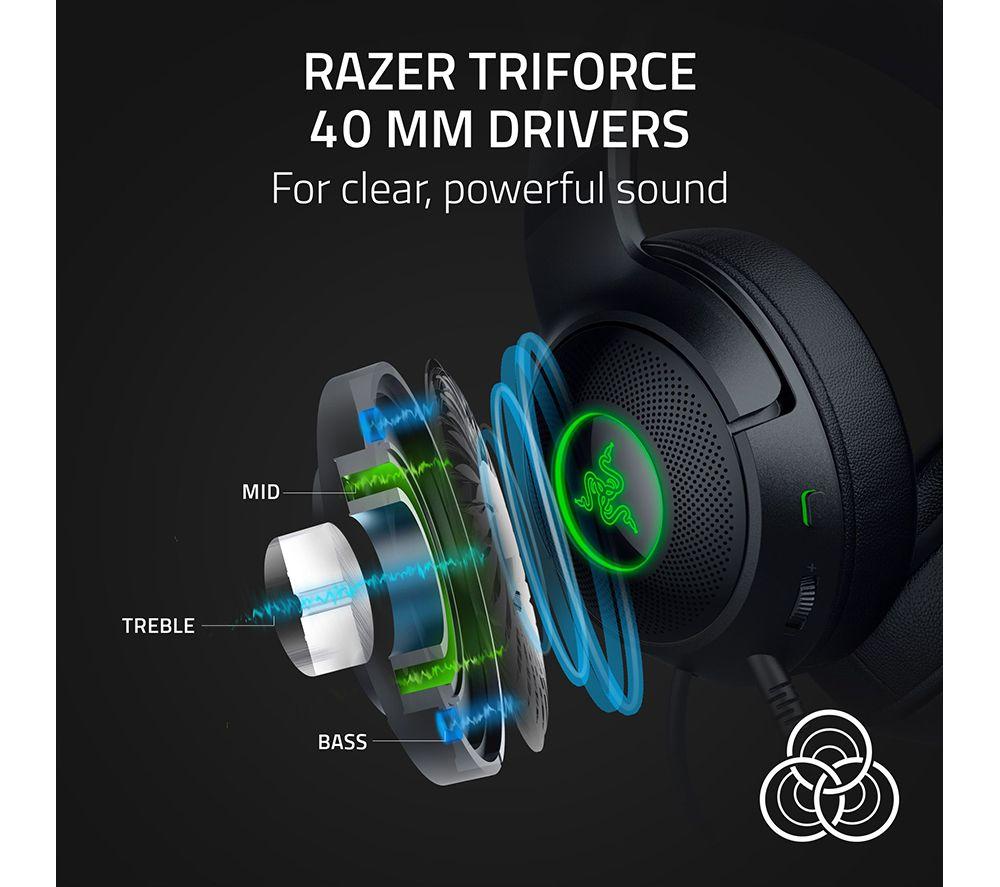 RAZER Kraken Kitty V2 Gaming-Headset - Schwarz
