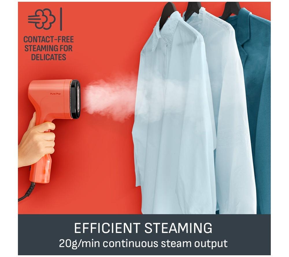 TEFAL Pure POP DT2022 Clothes Steamer - Coral