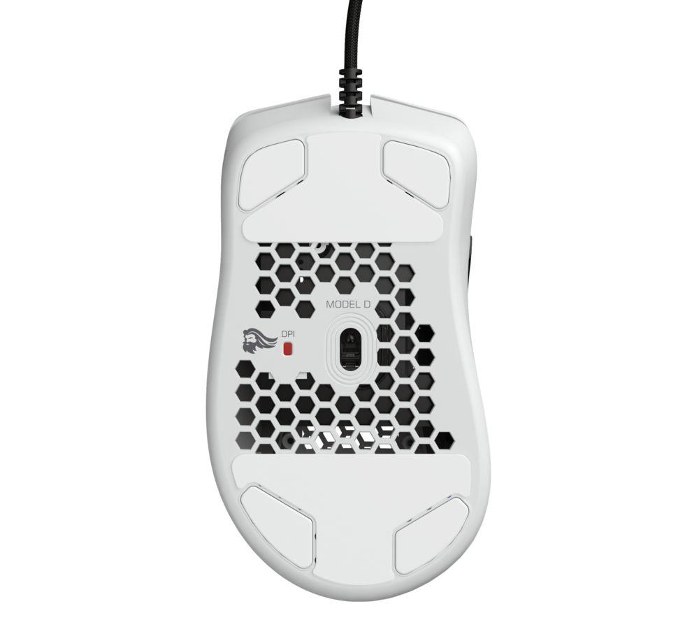GLORIOUS Model D RGB Optical Gaming Mouse - Glossy White