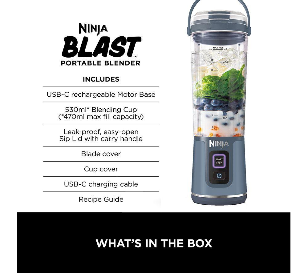 NINJA Blast BC151UKNV Cordless Blender - Denim Blue