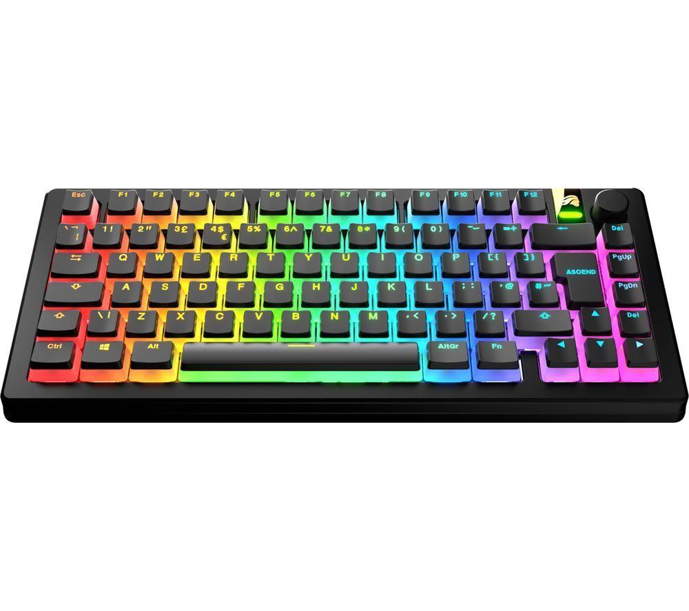 GLORIOUS Aura V3 Keycaps - UK Layout, Black