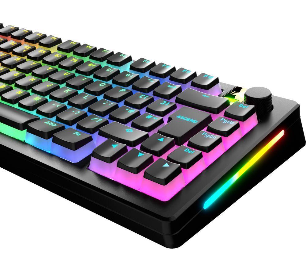 GLORIOUS Aura V3 Keycaps - UK Layout, Black