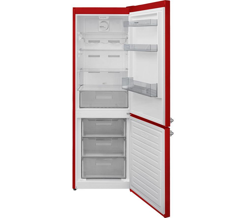 MONTPELLIER Retro MAB386ER Frigorífico combi 60/40 - Rojo