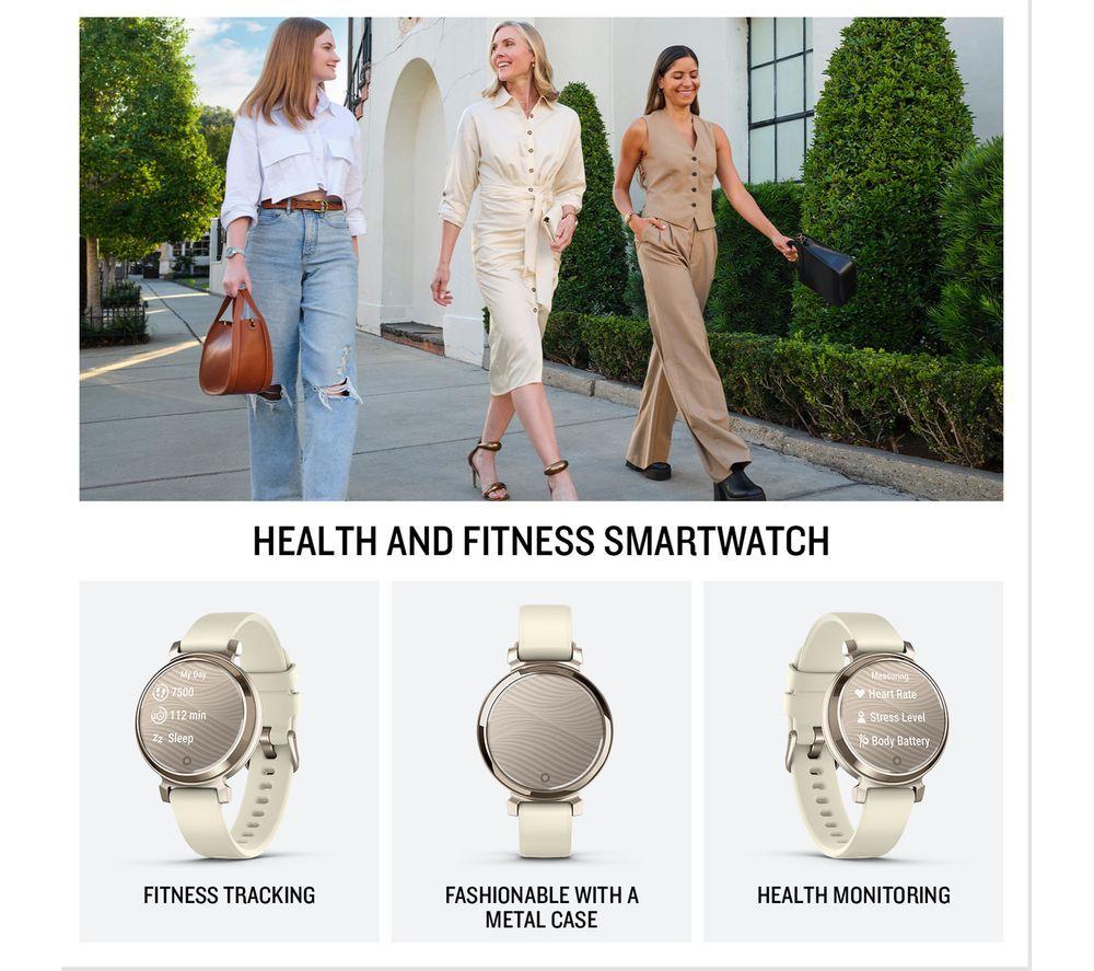 GARMIN Lily 2 Smart Watch - Cream Gold