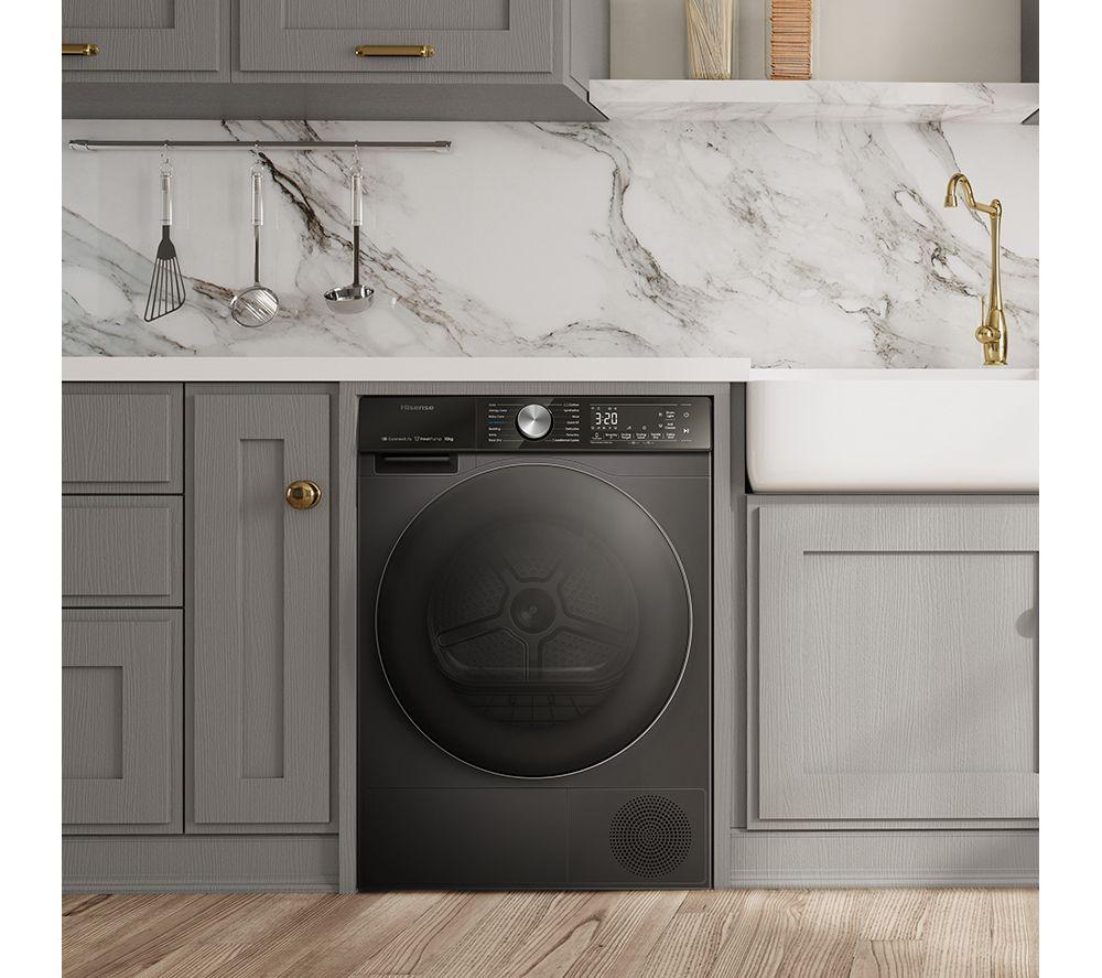 Secadora de bomba de calor de 10 kg con Wi-Fi HISENSE Serie 5S DH5S102BB - Negra