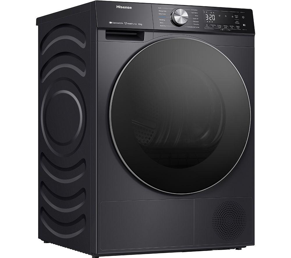 Secadora de bomba de calor de 10 kg con Wi-Fi HISENSE Serie 5S DH5S102BB - Negra